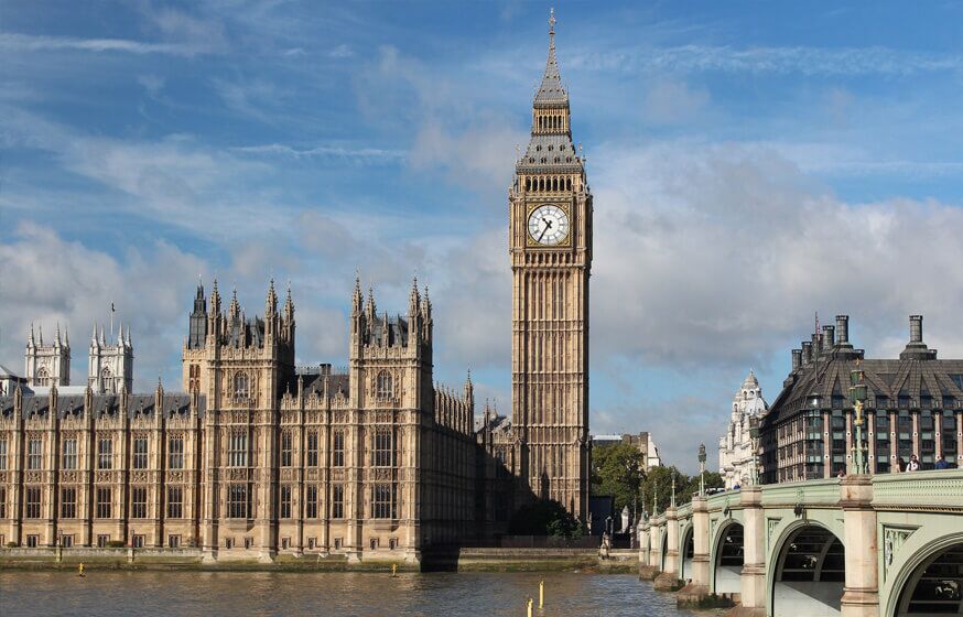 Big Ben and parliament in the UK